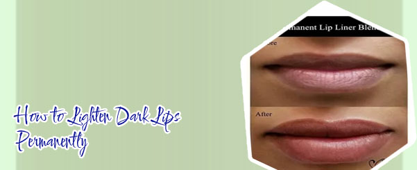 Black permanent lip color for dark lips