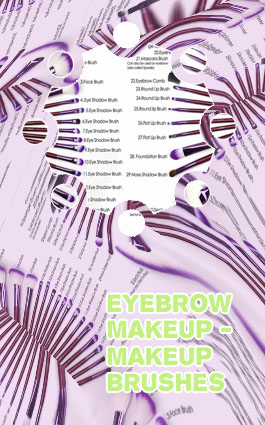 Makeup brush eyebrow