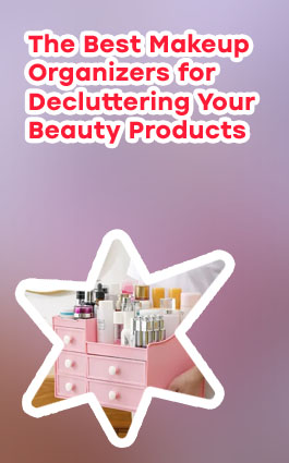 Makeup storage box for dressing table