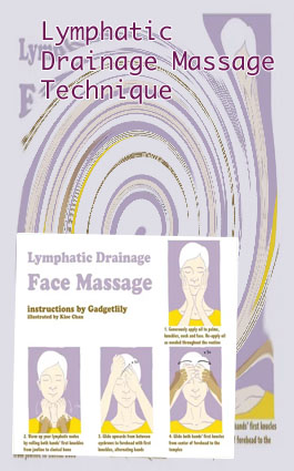Massage face lymphatic drainage