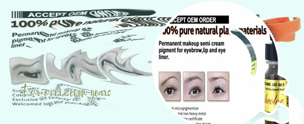 Permanent makeup pigments