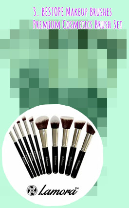 Premium professional cosmetic brush set