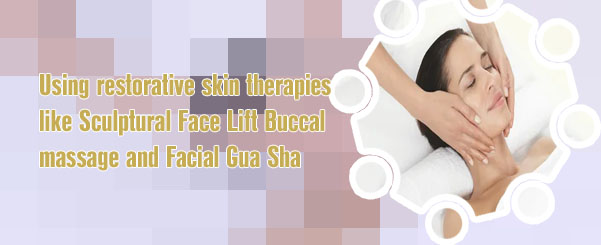 Sculptural face lifting massage